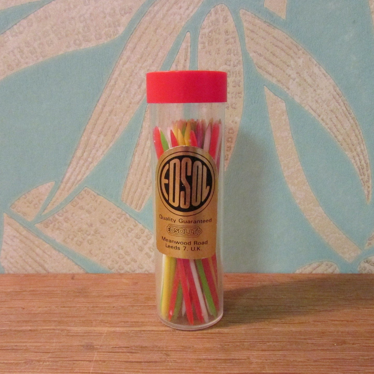 1970s Edsol coloured plastic party picks