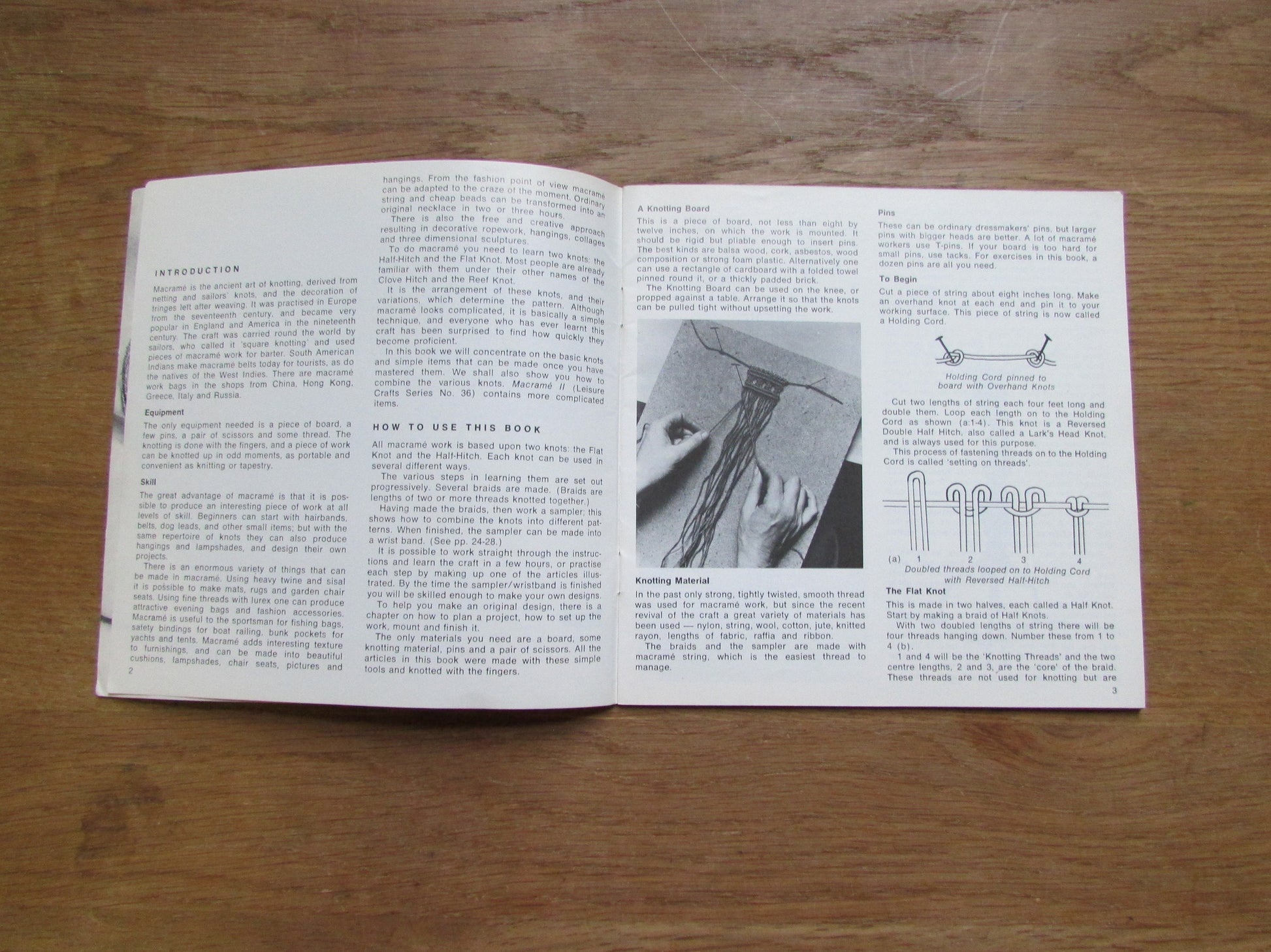 Leisure Crafts No.35: Macramé 1, by Kit Pyman (Softback, 1975)