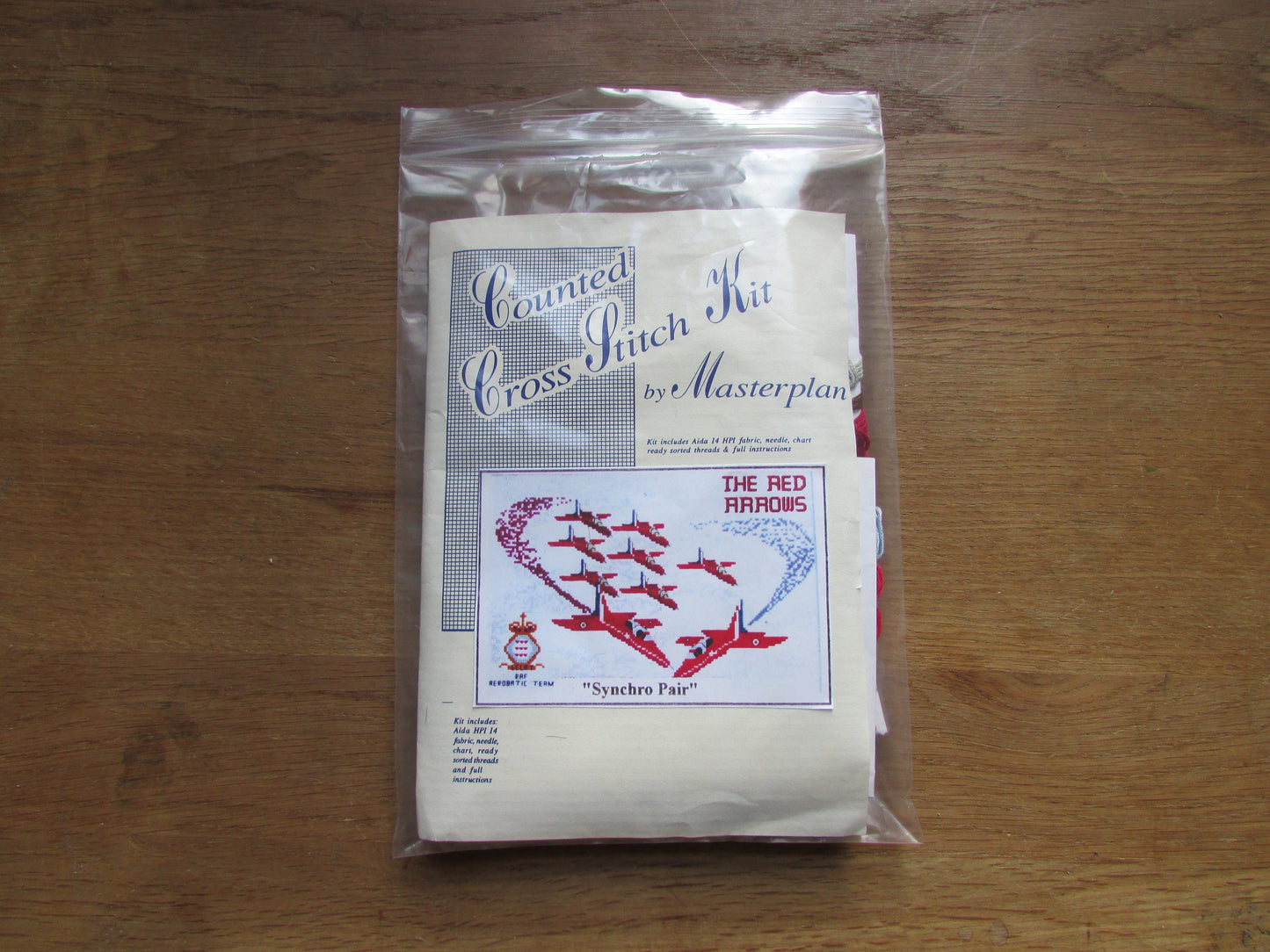 Vintage Masterplan counted cross stitch kit The Red Arrows "Synchro Pair"