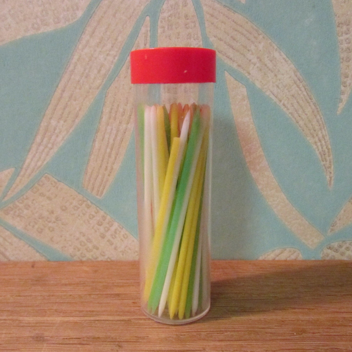 1970s Edsol coloured plastic party picks