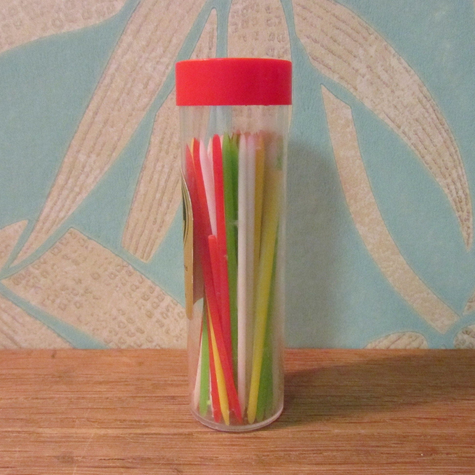 1970s Edsol coloured plastic party picks