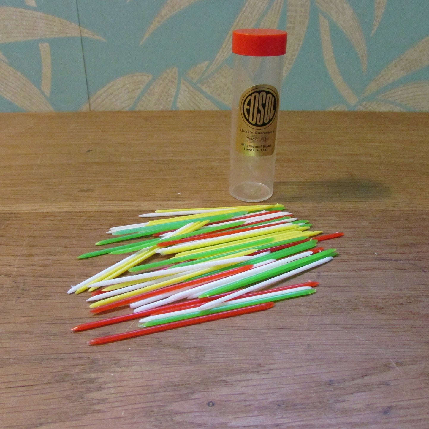 1970s Edsol coloured plastic party picks