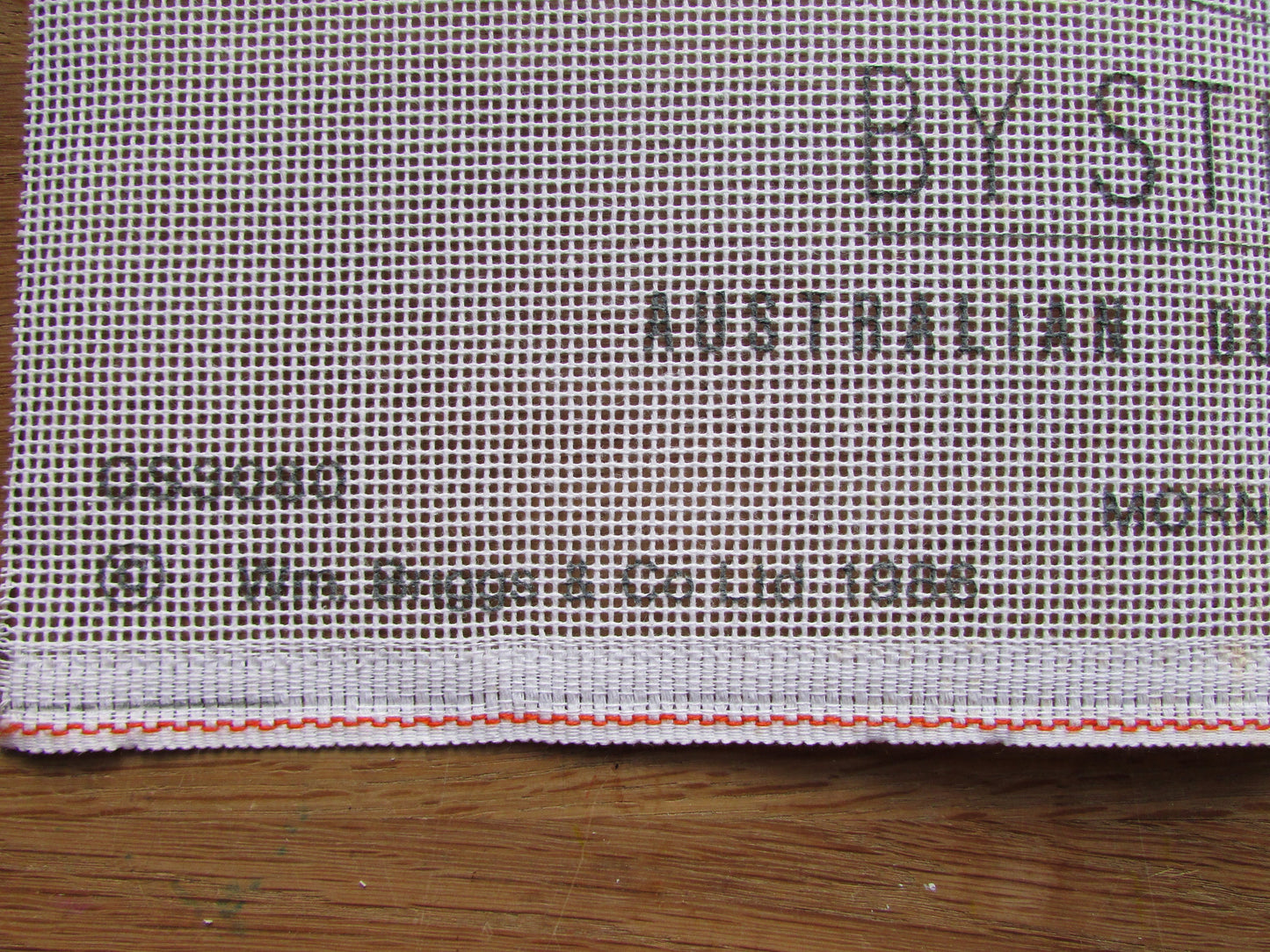 1988 Collections Creative Painting by Stitches CS9080 needle art kit, Australian Outback originals "Morning Frost" (canvas only)