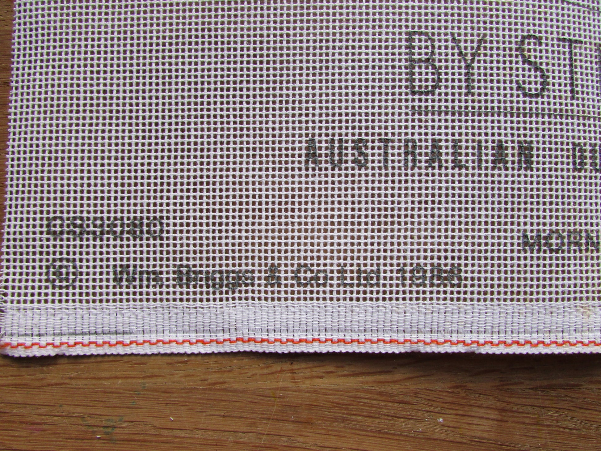 1988 Collections Creative Painting by Stitches CS9080 needle art kit, Australian Outback originals "Morning Frost" (canvas only)