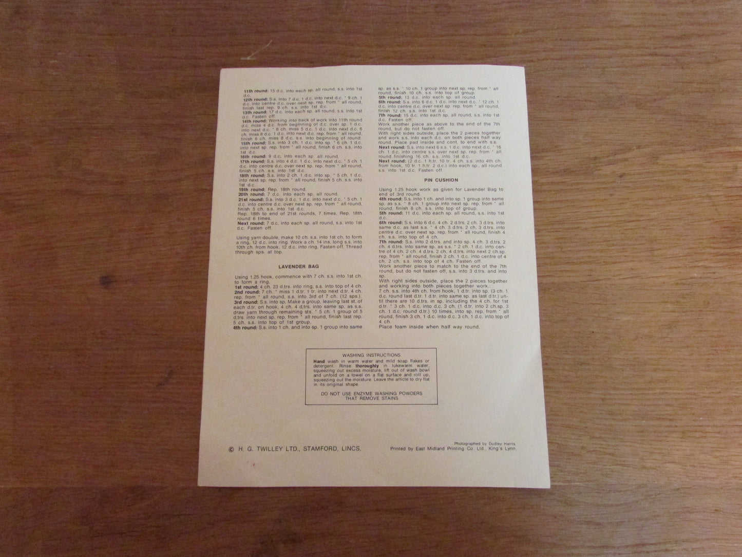 1970s Twilleys Twenty 6028 Home Crochet pattern for crochet home accessories