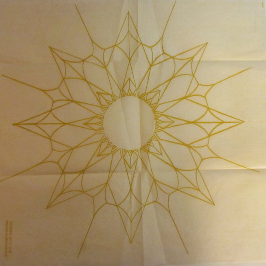 Unused vintage abstract sunflower No.1109 embroidery transfer