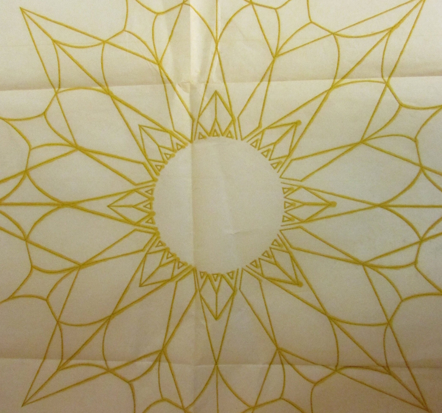 Unused vintage abstract sunflower No.1109 embroidery transfer
