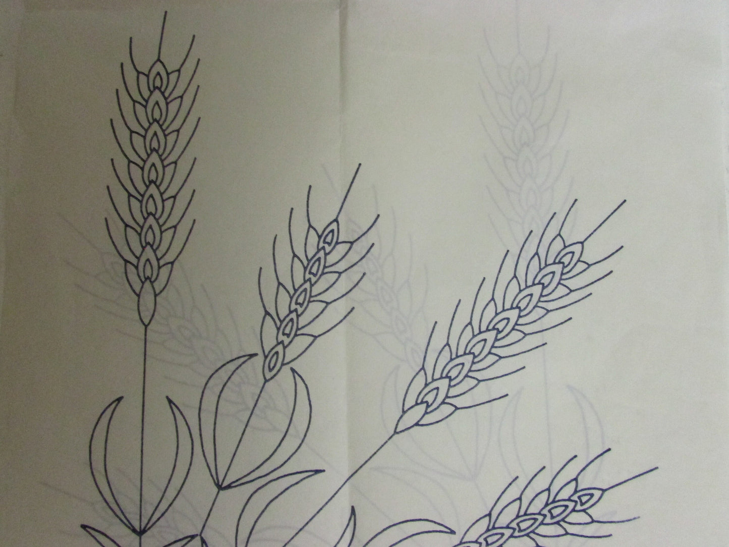 Unused vintage wheatsheaf No.1109 embroidery transfer