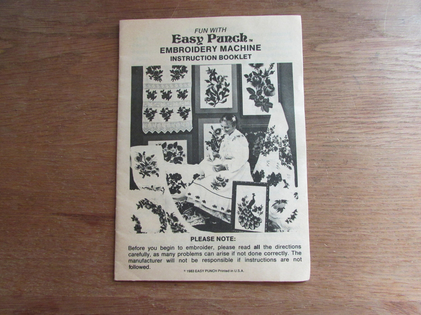1983 Webster's Punch no.808 needle embroidery kit
