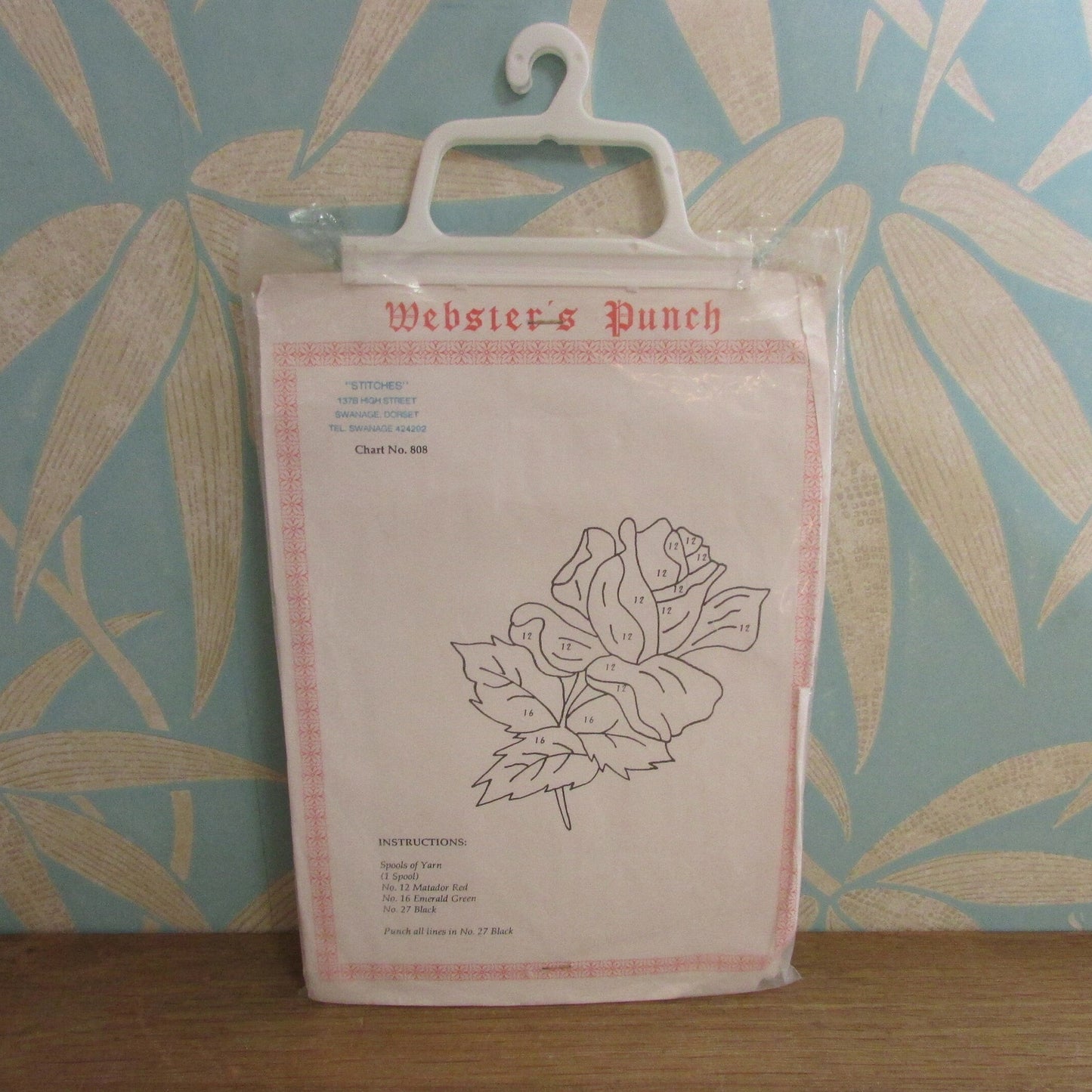 1983 Webster's Punch no.808 needle embroidery kit