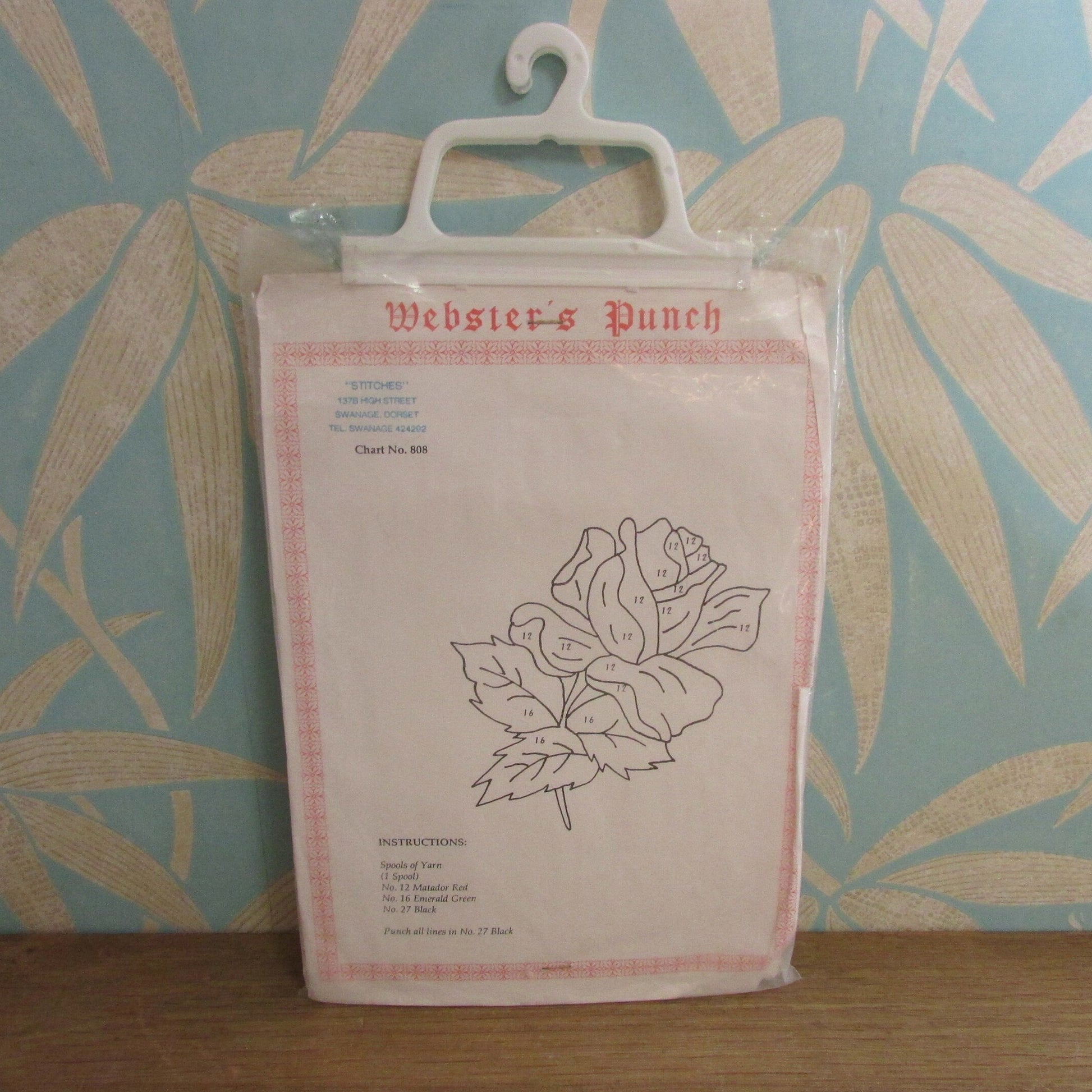 1983 Webster's Punch no.808 needle embroidery kit