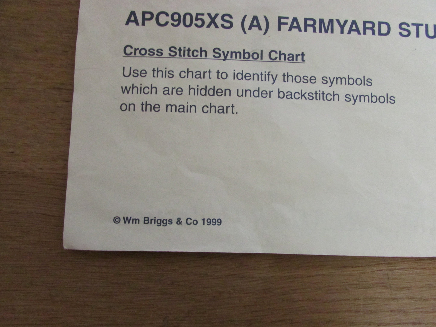 1999 Anchor Premier Collection Farmyard Study counted cross stitch kit (charts only)