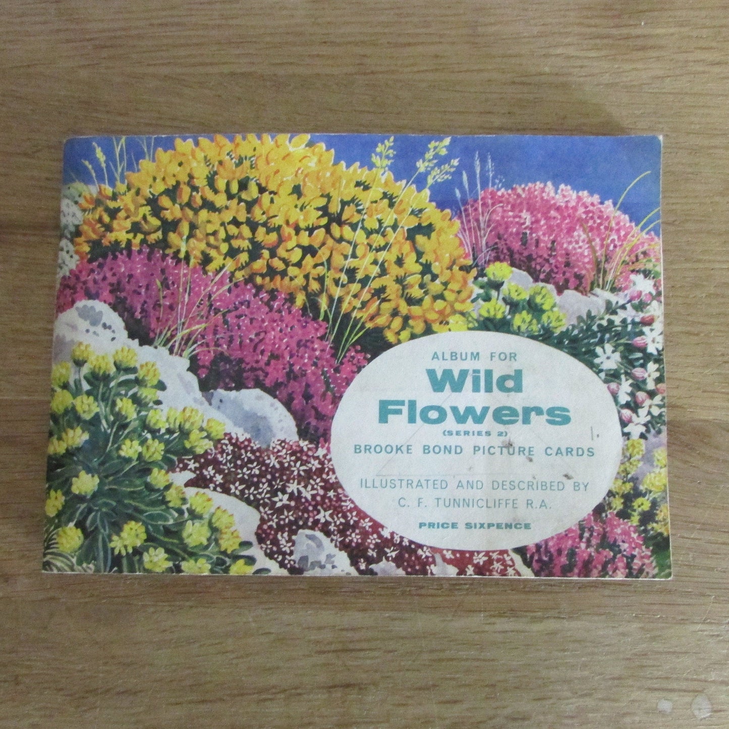 1959 Brooke Bond picture cards: Album for Wild Flowers Series 2, illustrated by C. F. Tunnicliffe (incomplete)