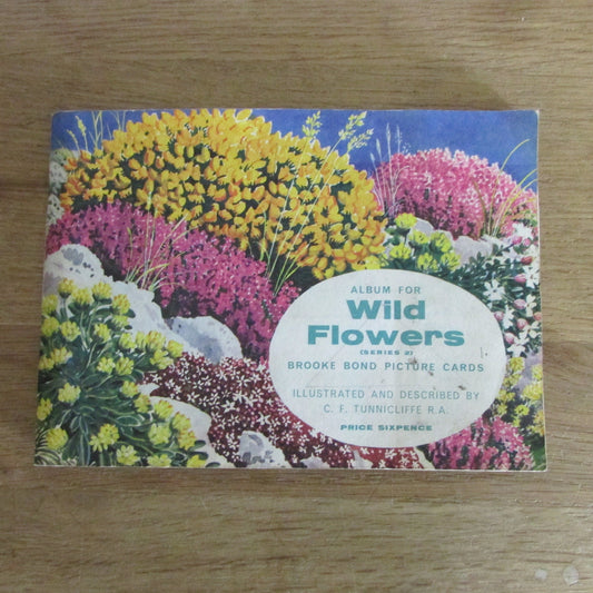 1959 Brooke Bond picture cards: Album for Wild Flowers Series 2, illustrated by C. F. Tunnicliffe (incomplete)