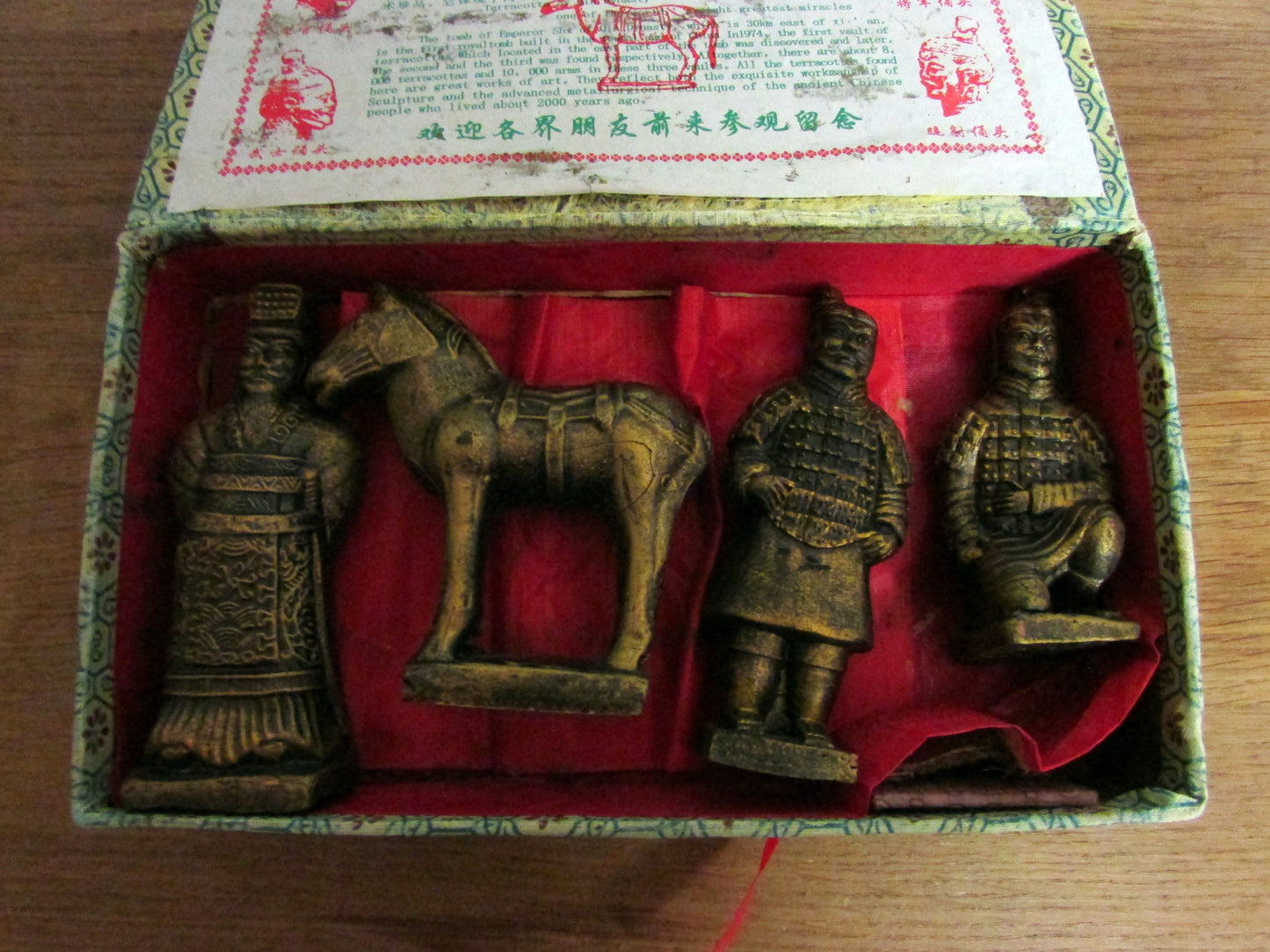 Collectable vintage X'ian River Terracotta of Qin Dynasty terracotta army figurine set