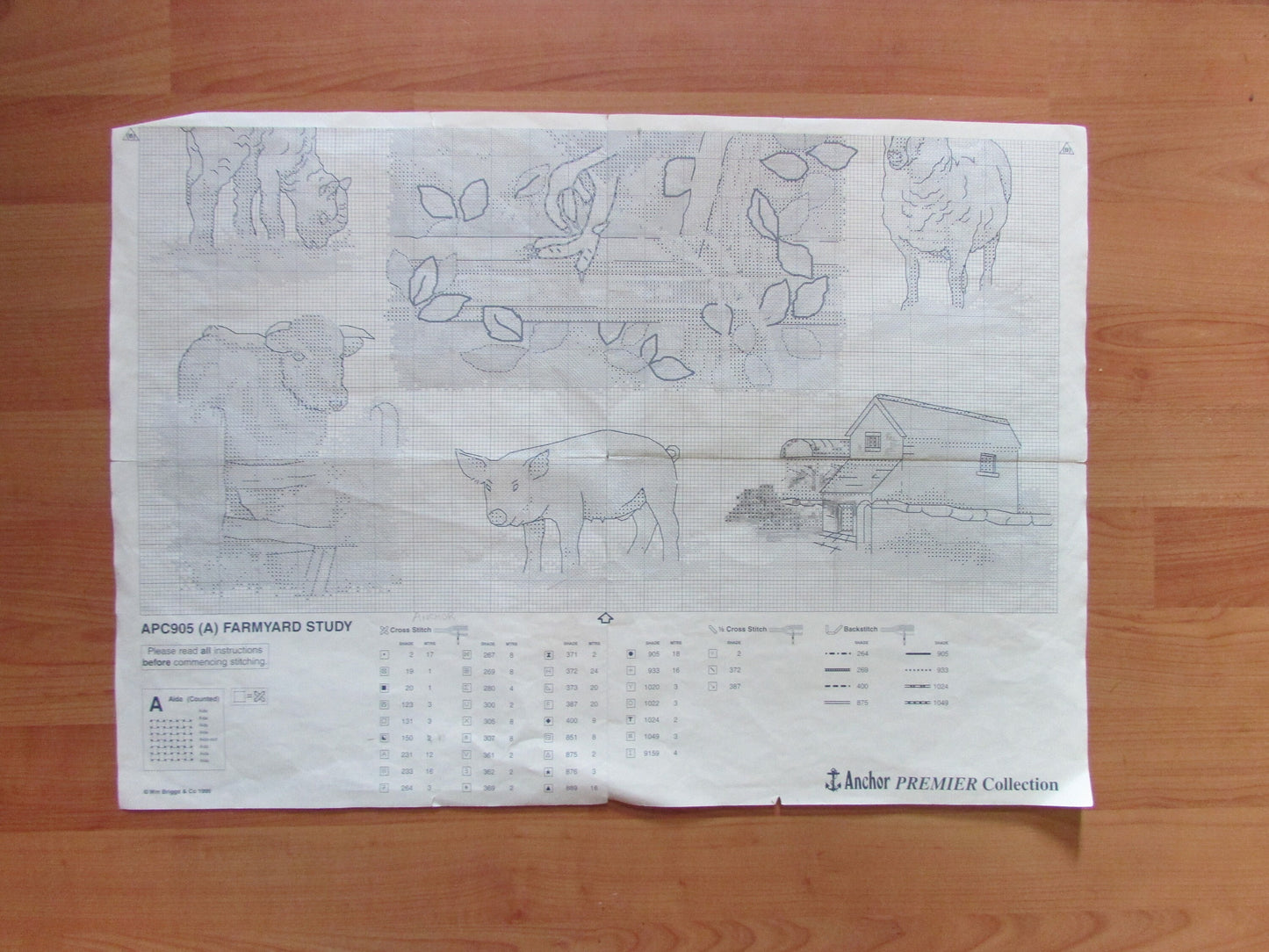 1999 Anchor Premier Collection Farmyard Study counted cross stitch kit (charts only)