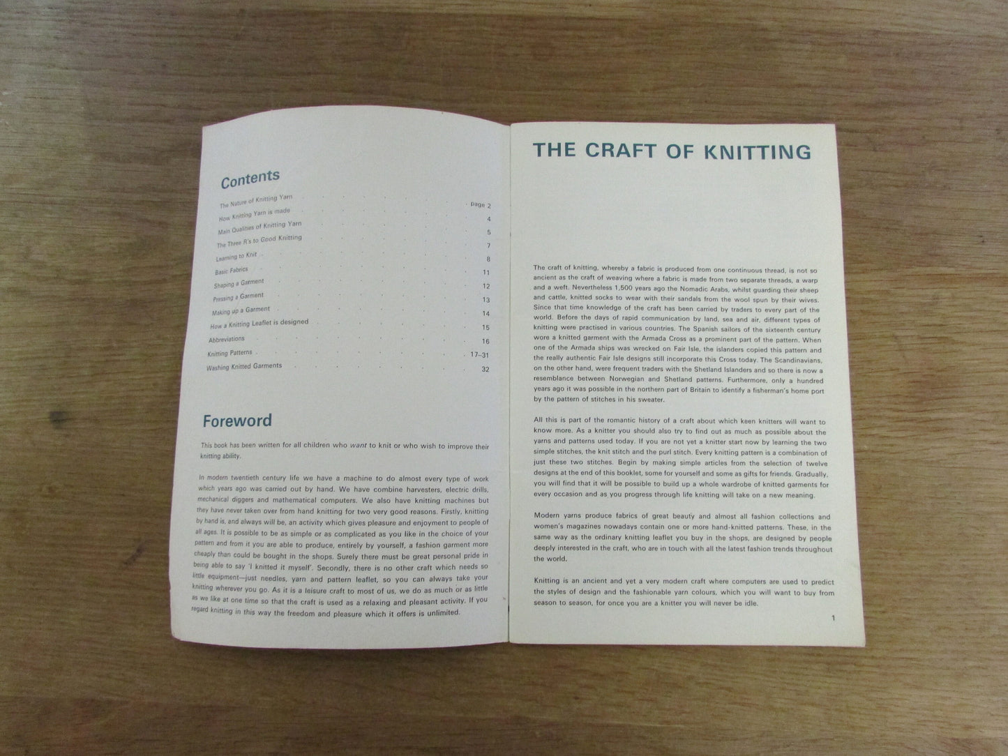 Learn to Knit, by Andrew Williams B.S.c (Softback, 1968)