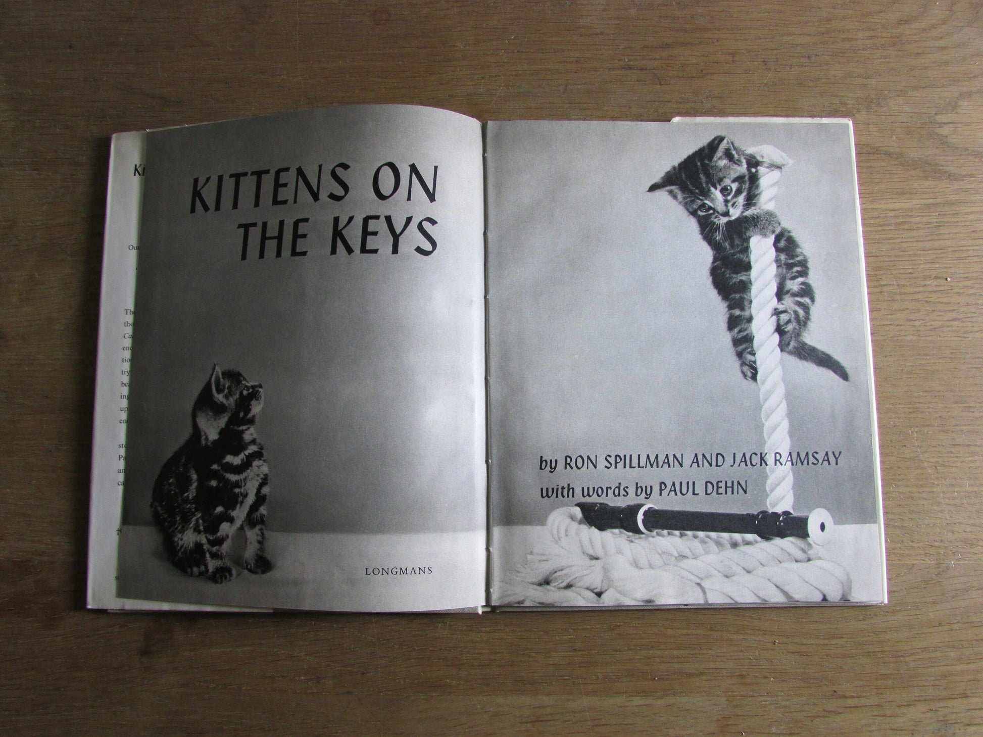 Kittens on The Keys, by Ron Spillman & Jack Ramsay (Hardback, 1961)