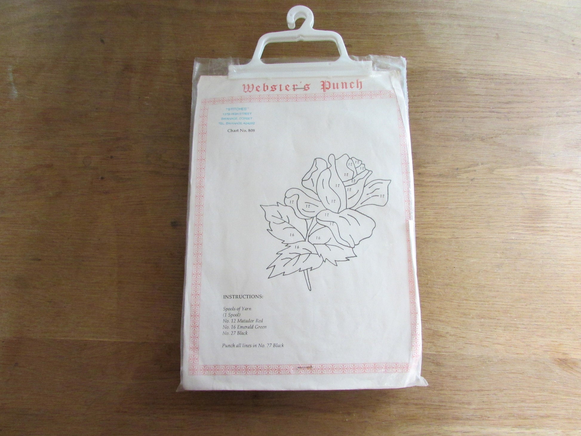 1983 Webster's Punch no.808 needle embroidery kit