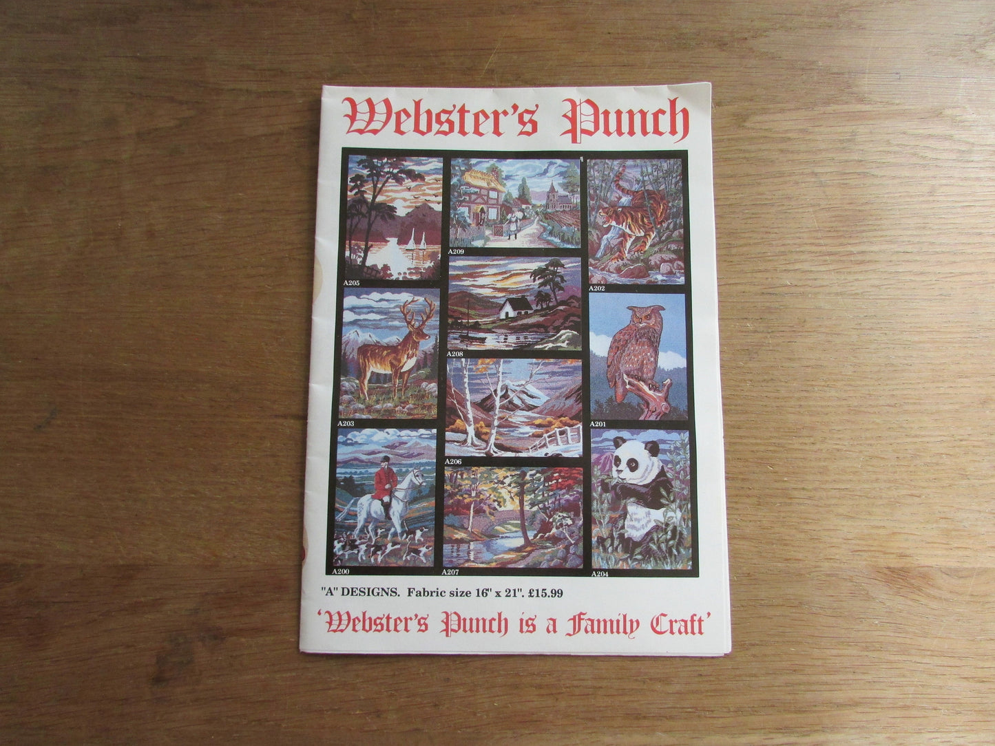 1983 Webster's Punch no.808 needle embroidery kit