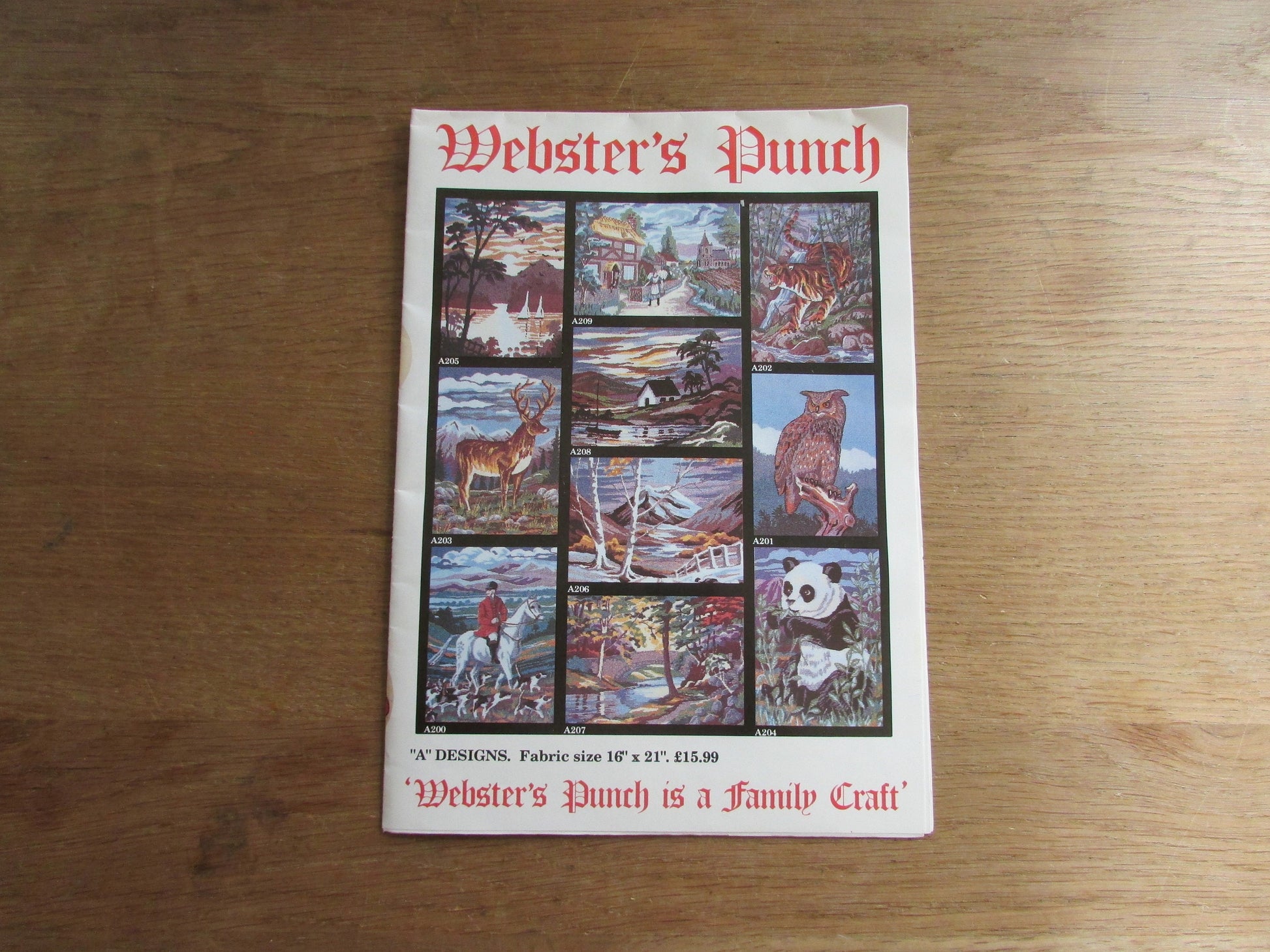 1983 Webster's Punch no.808 needle embroidery kit