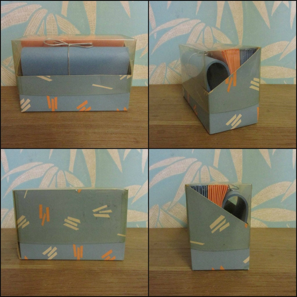 Matching 1980s Waverley notelet, & notecard sets