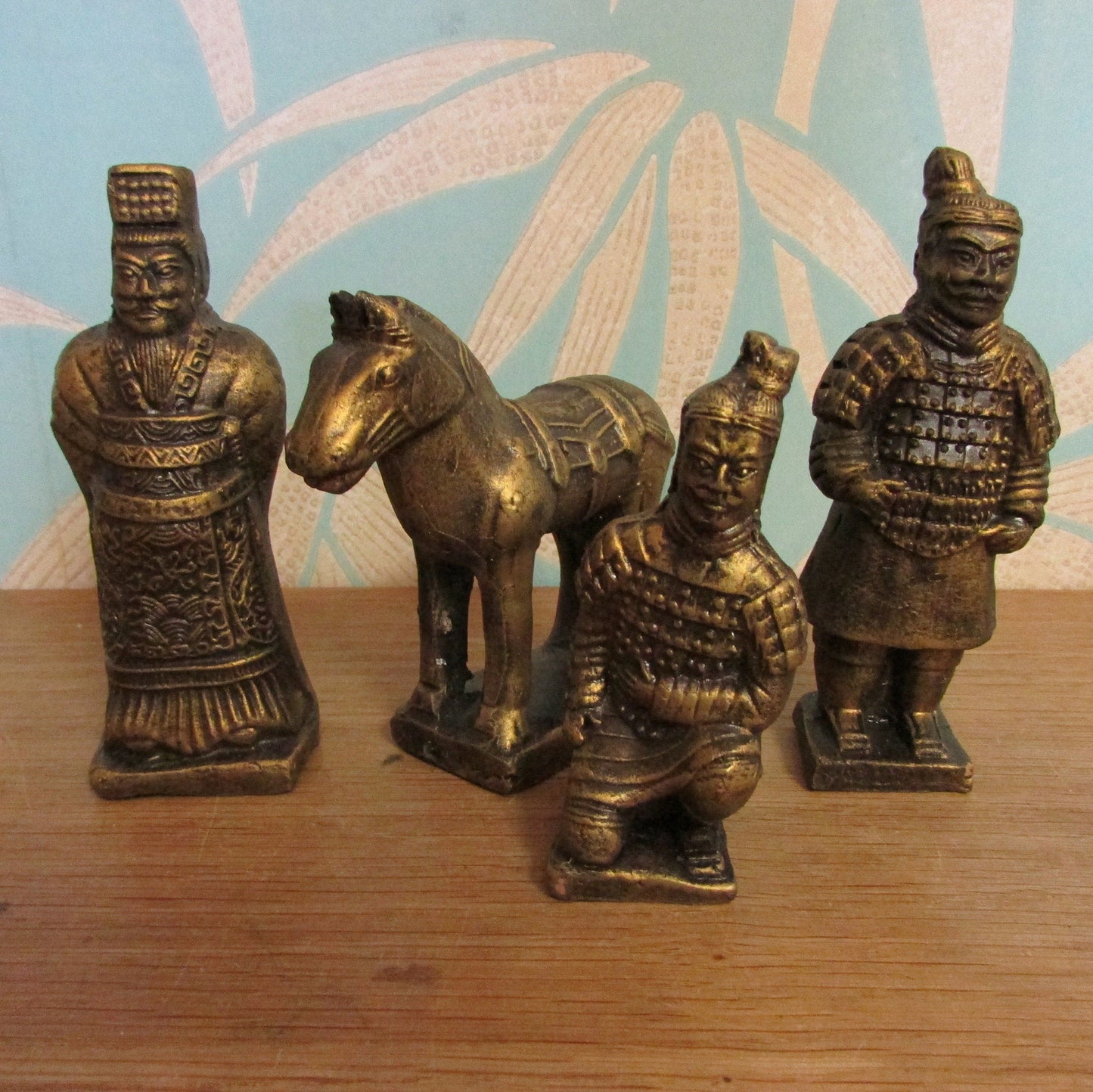 Collectable vintage X'ian River Terracotta of Qin Dynasty terracotta army figurine set