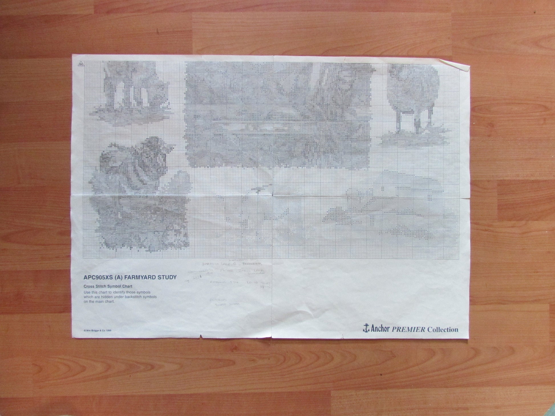 1999 Anchor Premier Collection Farmyard Study counted cross stitch kit (charts only)