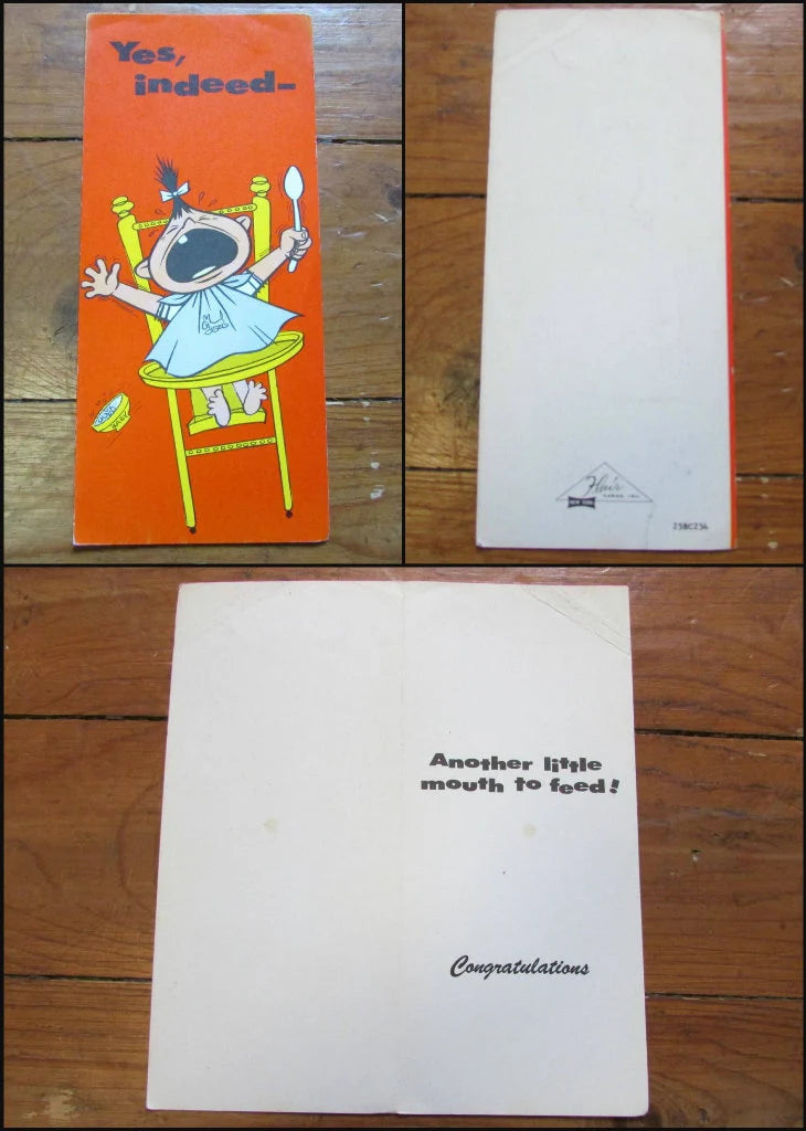 Selection of miscellaneous American mid-century greeting cards