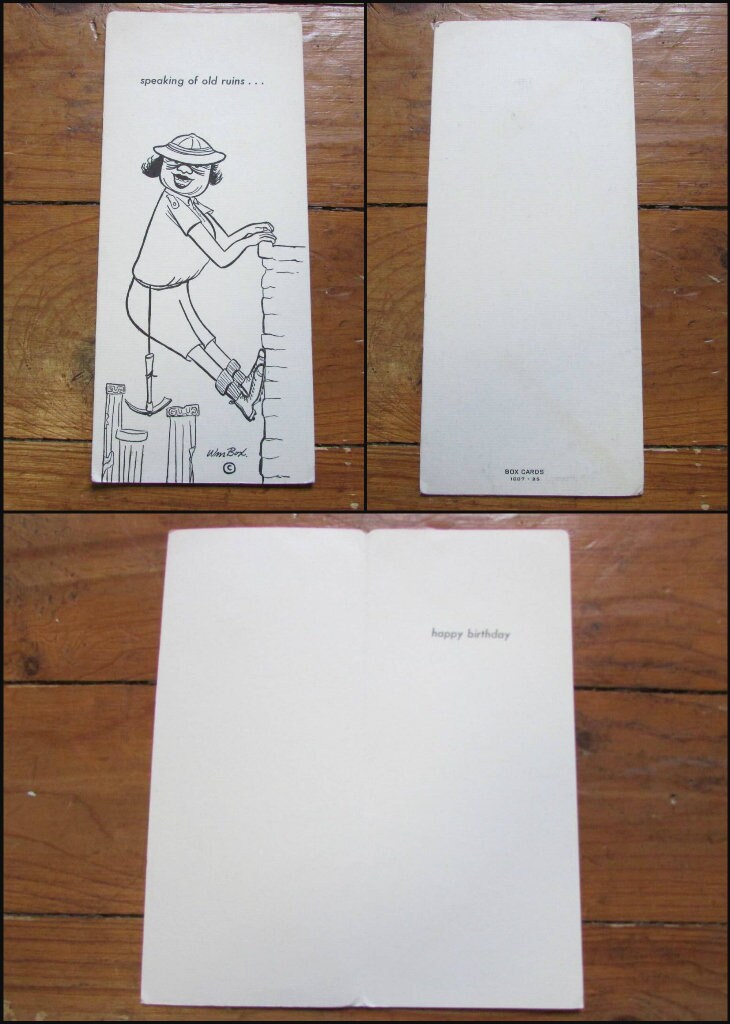 Selection of American mid-century birthday cards