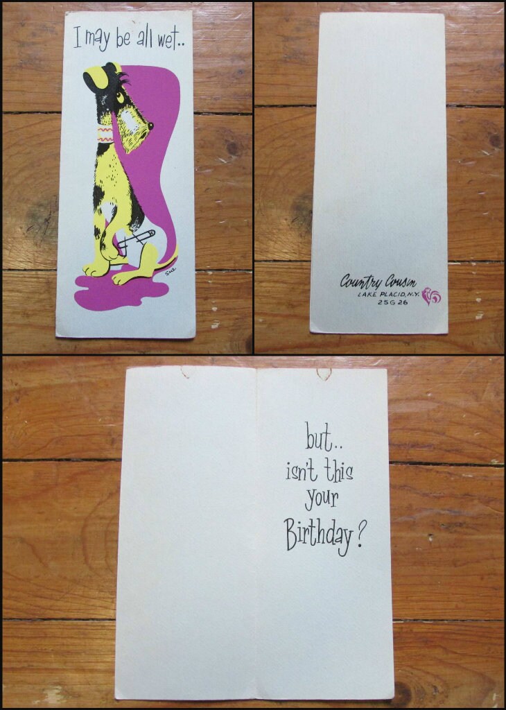 Selection of American mid-century birthday cards