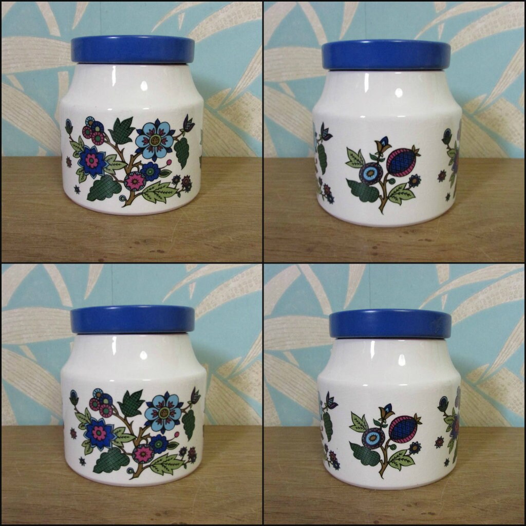 1960s Midwinter "Alpine Blue" by Jessie Tait teaware assortment
