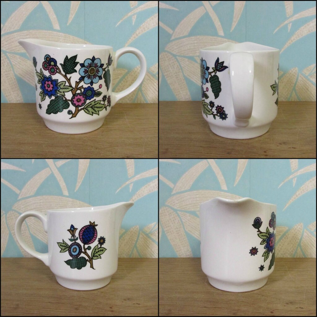 1960s Midwinter "Alpine Blue" by Jessie Tait teaware assortment