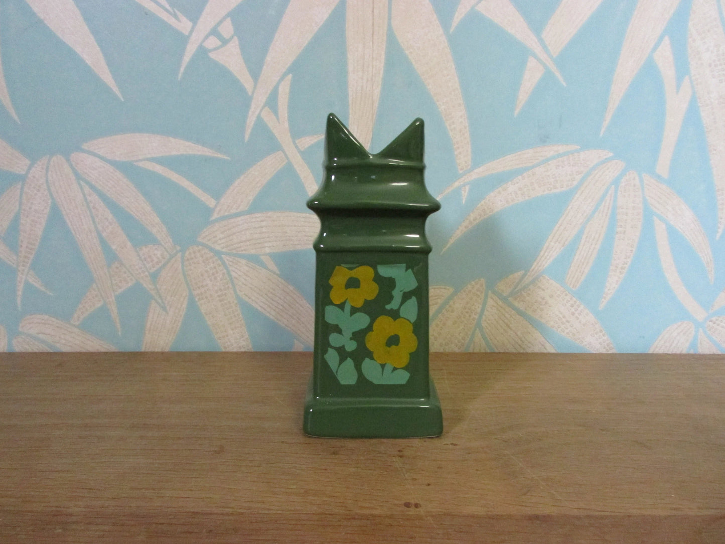 Collectable Burleigh reproduction Staffordshire ceramic bishop chimney pot vase