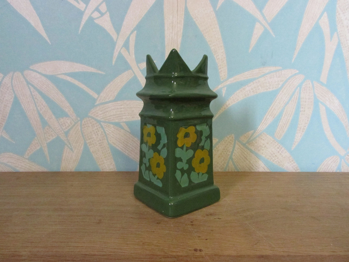 Collectable Burleigh reproduction Staffordshire ceramic bishop chimney pot vase