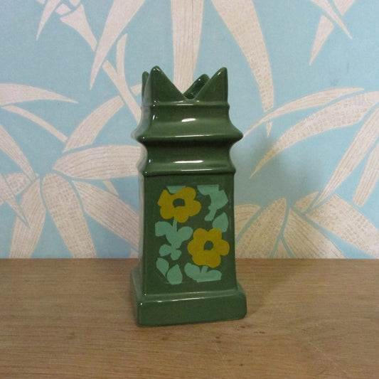 Collectable Burleigh reproduction Staffordshire ceramic bishop chimney pot vase