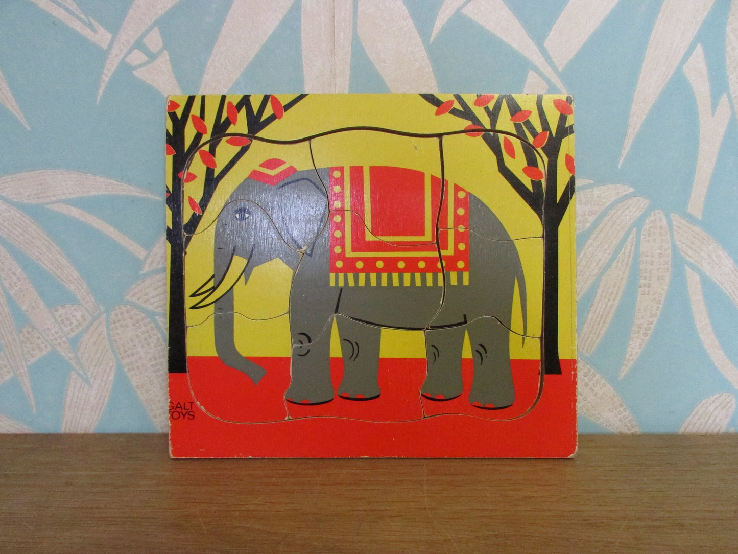 1970s Galt Toys (elephant) wooden tray puzzle