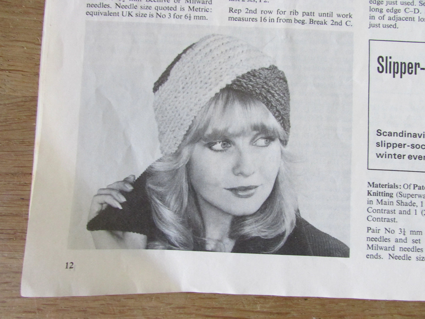 1978 Patons knitting & crochet accessory book 215; over 20 accessories for the family