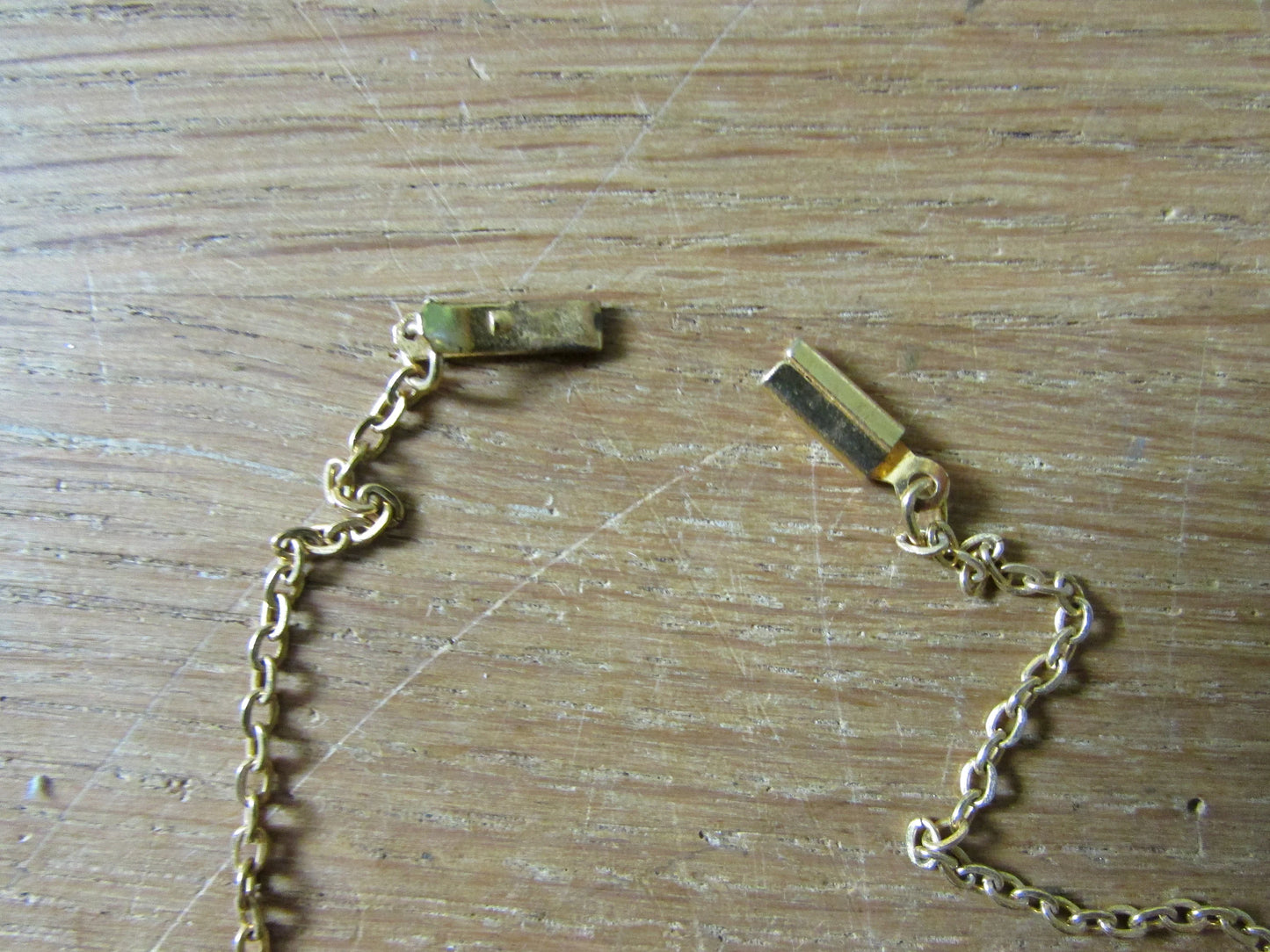 Delicate 1930s/40s violet rhinestone & diamante heart pendant necklace