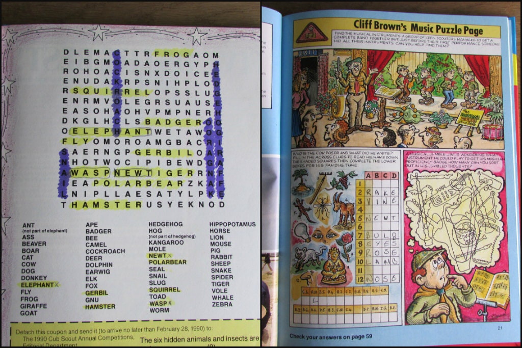 Cub Scout Annual 1990, by Peter Brooks (Hardback, 1989)