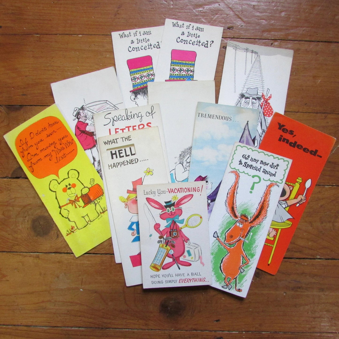 Selection of miscellaneous American mid-century greeting cards