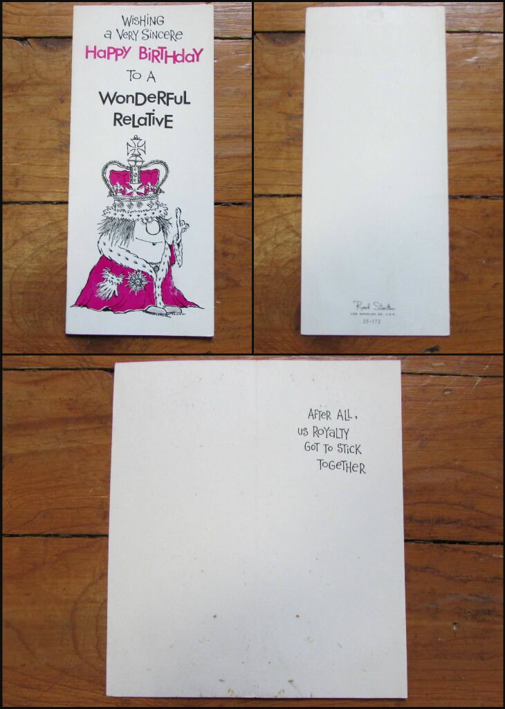 Selection of American mid-century birthday cards