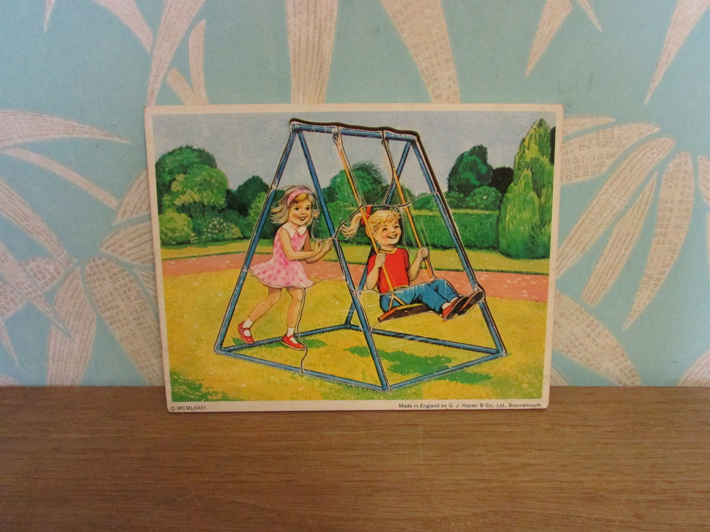 1981 G&J Haytert and Co Ltd (swing set) wooden tray puzzle