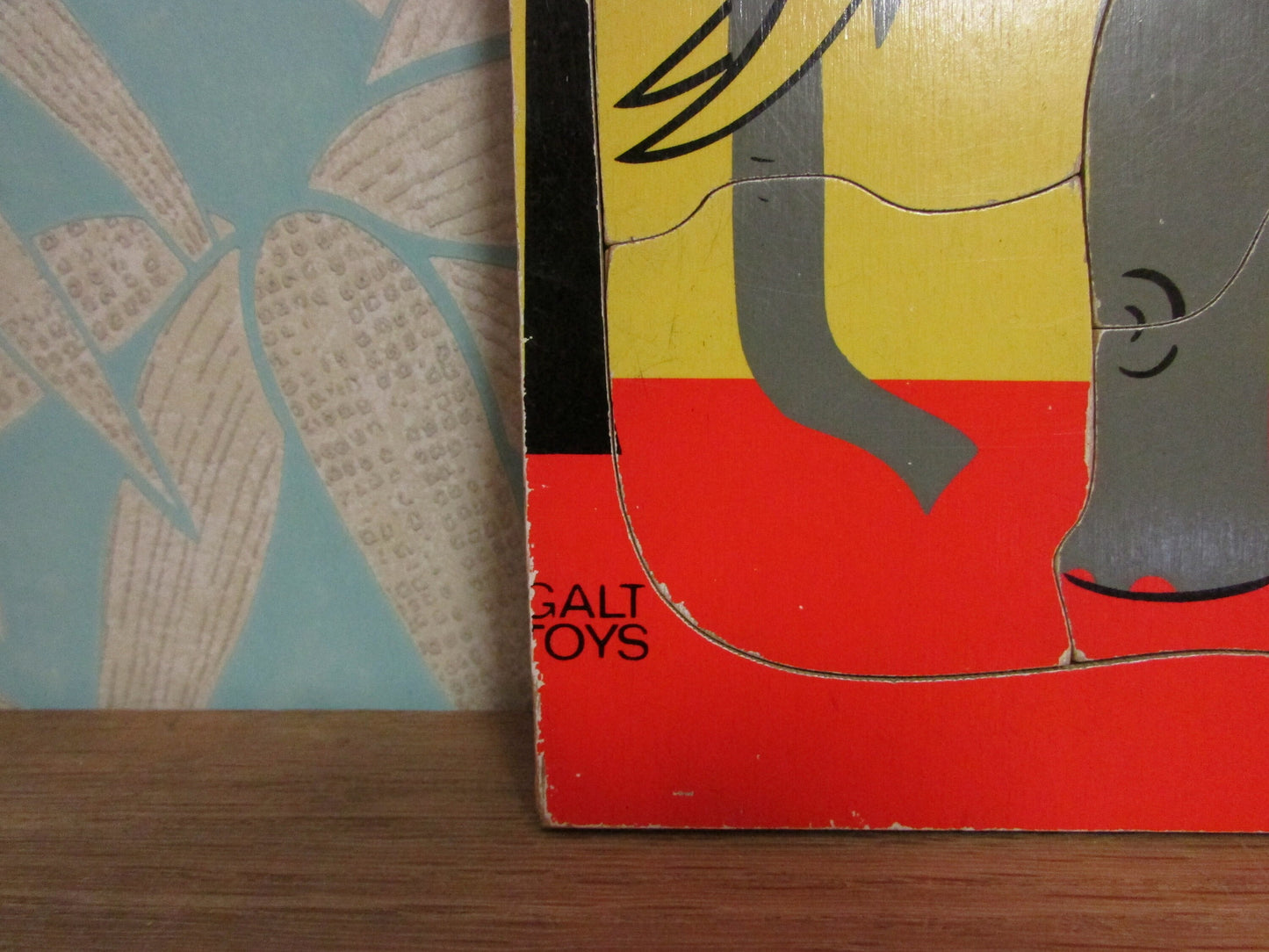 1970s Galt Toys (elephant) wooden tray puzzle