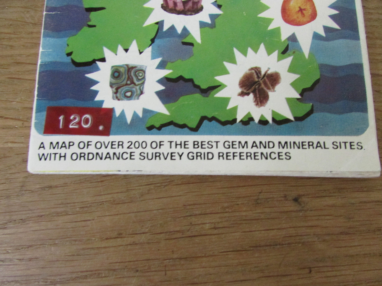Vintage Gemstones Sites of the British Isles ordnance survey map