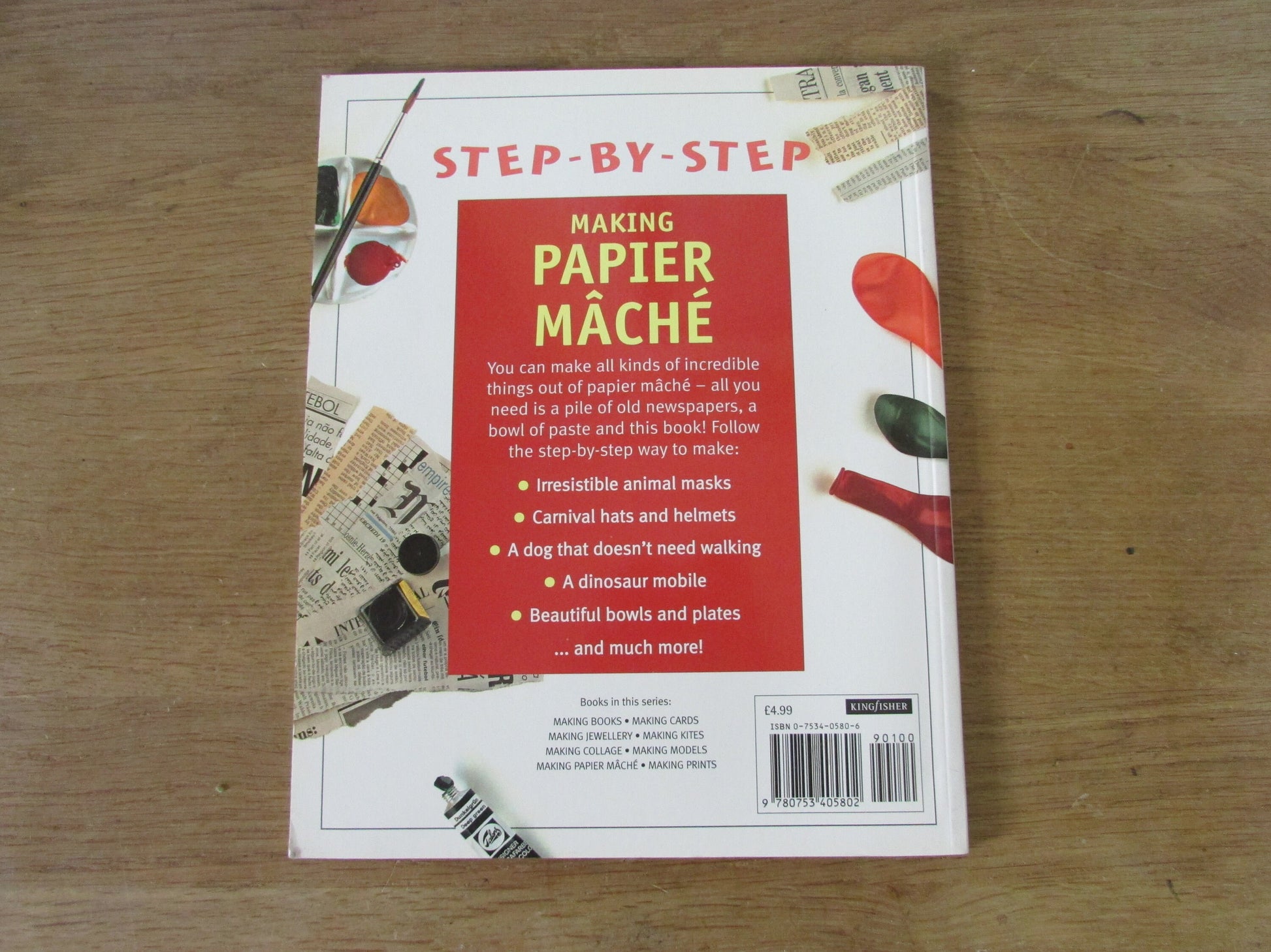 Step-by-Step Making Papier Mache, by Deri Robins (Softback, 1993)