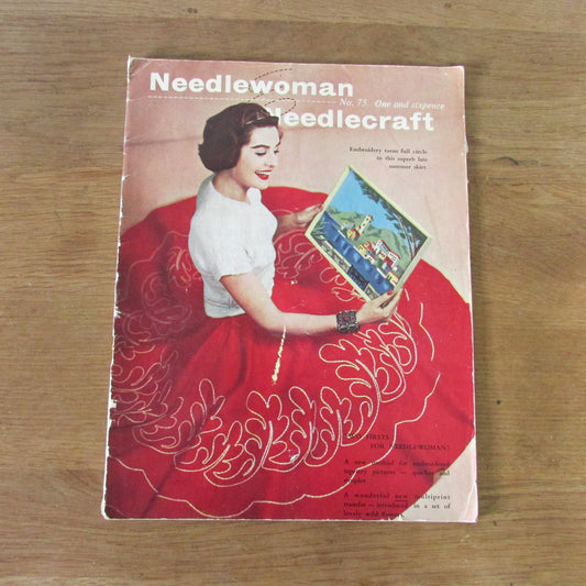July 1958 Needlewoman and Needlecraft No.75 embroidery & needlework booklet