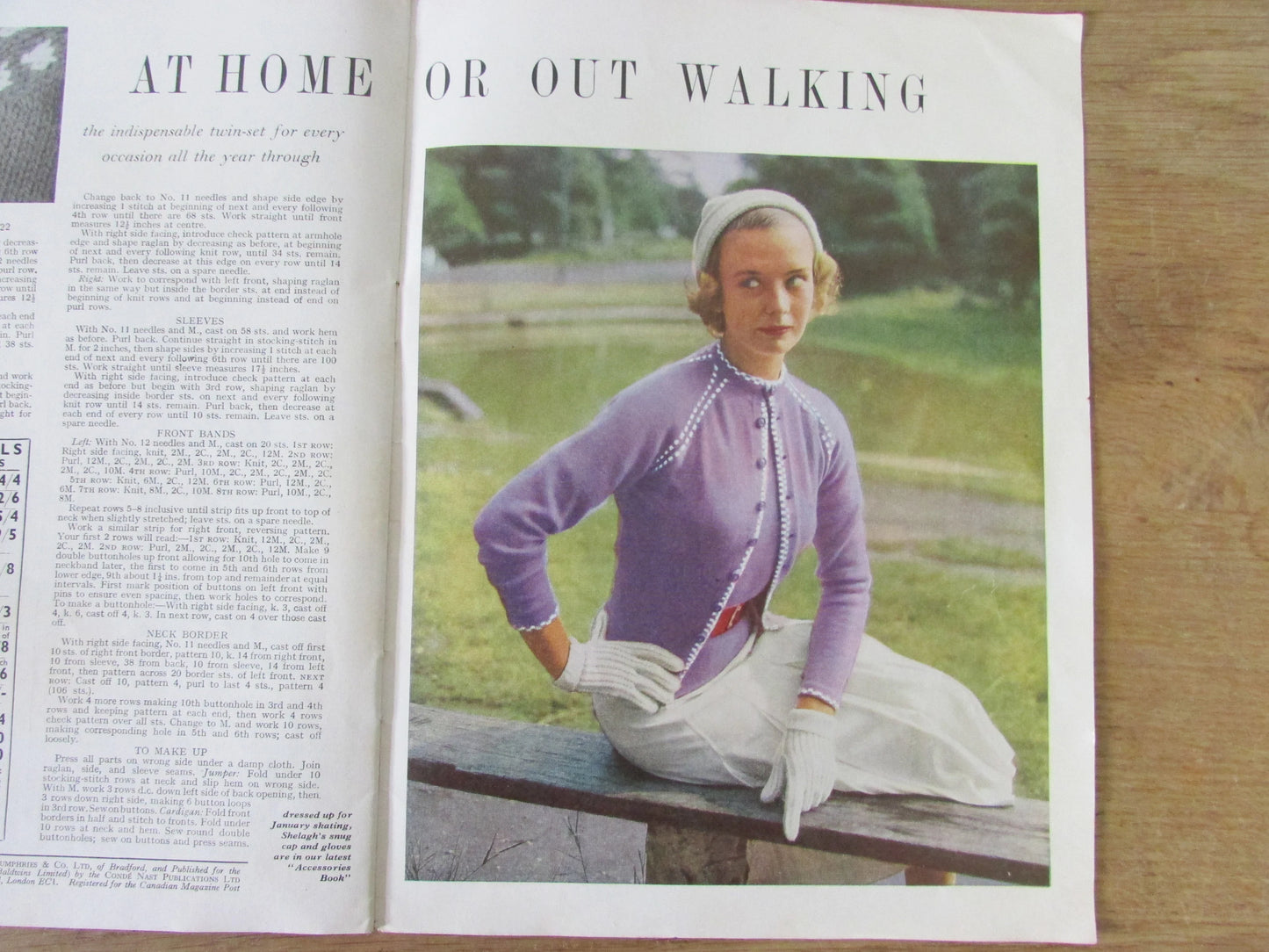 January 1952 Stitchcraft knitting & embroidery pattern booklet