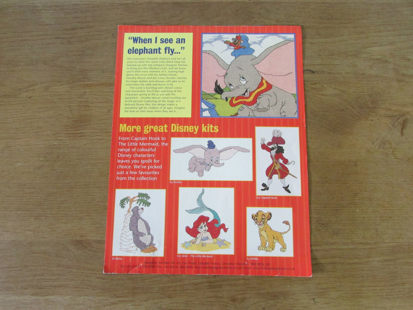 Cross Stich Crazy designer stitches: Dumbo