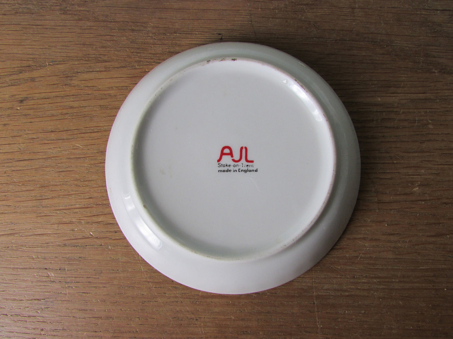 1960s/70s AJL Stoke on Trent bone china 'Wedding Day' trinket/pin dish